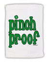 Pinch Proof - St. Patrick's Day Micro Terry Sport Towel 11 x 18 Inch by TooLoud-Sport Towel-TooLoud-White-Davson Sales