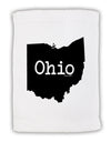 Ohio - United States Shape Micro Terry Sport Towel 11 x 18 Inch by TooLoud-Sport Towel-TooLoud-White-Davson Sales