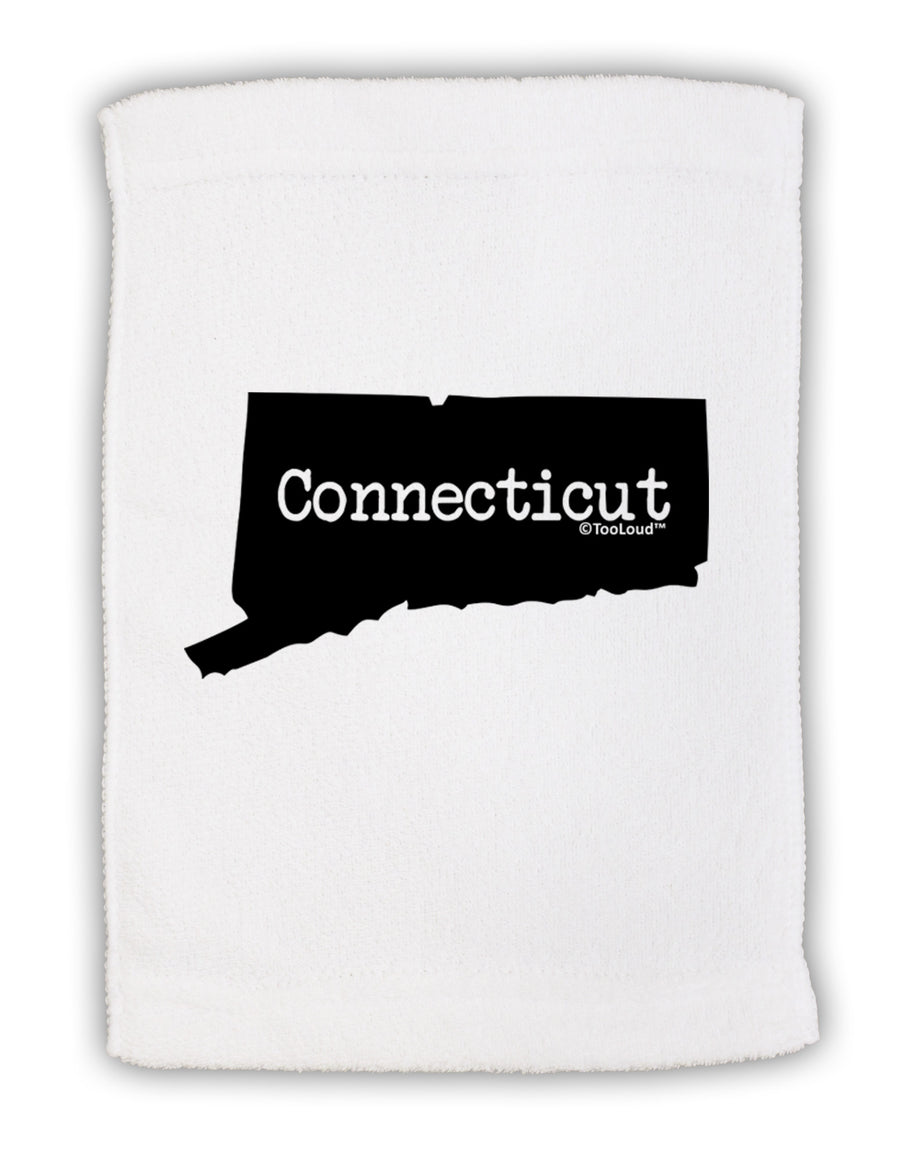 Connecticut - United States Shape Micro Terry Sport Towel 11 x 18 Inch-Sport Towel-TooLoud-White-Davson Sales