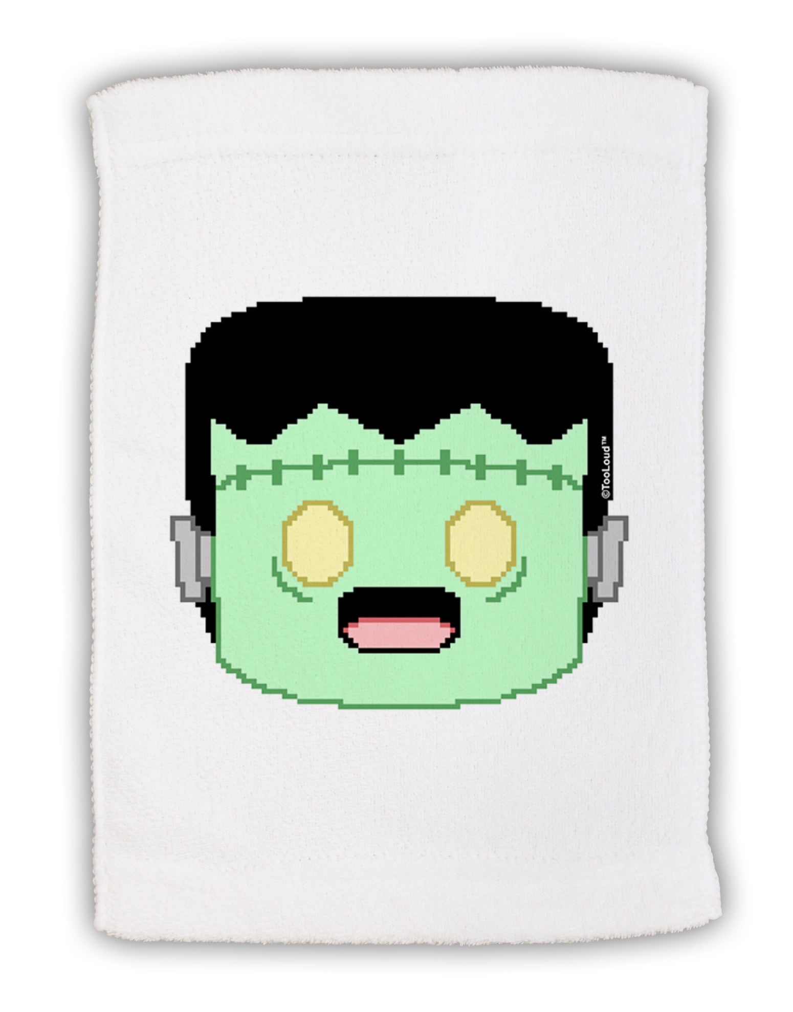 Cute Pixel Monster Micro Terry Sport Towel 11 x 18 inches-TooLoud-White-Davson Sales