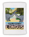 Diplodocus Longus - With Name Micro Terry Sport Towel 15 X 22 inches by TooLoud-Sport Towel-TooLoud-White-Davson Sales