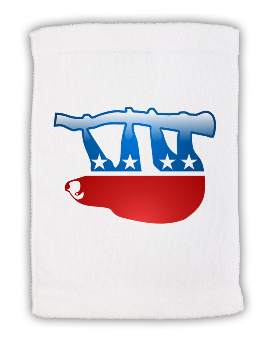Sloth Political Party Symbol Micro Terry Sport Towel 11 x 18 inches-TooLoud-White-Davson Sales