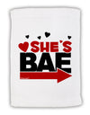 She's BAE - Right Arrow Micro Terry Sport Towel 15 X 22 inches-Sport Towel-TooLoud-White-Davson Sales