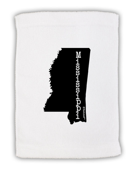 Mississippi - United States Shape Micro Terry Sport Towel 11 x 18 Inch-Sport Towel-TooLoud-White-Davson Sales