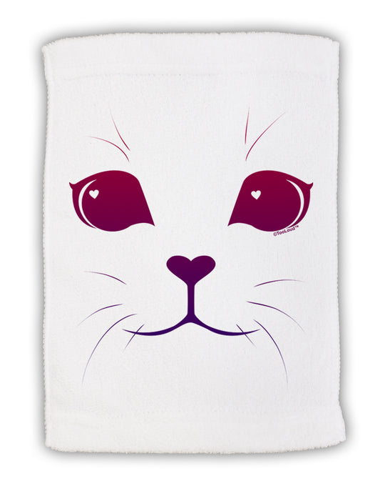 Heart Kitten Micro Terry Sport Towel 15 X 22 inches by TooLoud-Sport Towel-TooLoud-White-Davson Sales