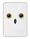 Cute Snowy Owl Face Micro Terry Sport Towel 11 x 18 inches-TooLoud-White-Davson Sales