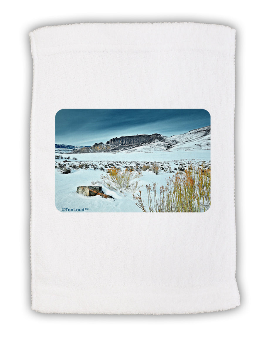 CO Snow Scene Micro Terry Sport Towel 15 X 22 inches-Sport Towel-TooLoud-White-Davson Sales