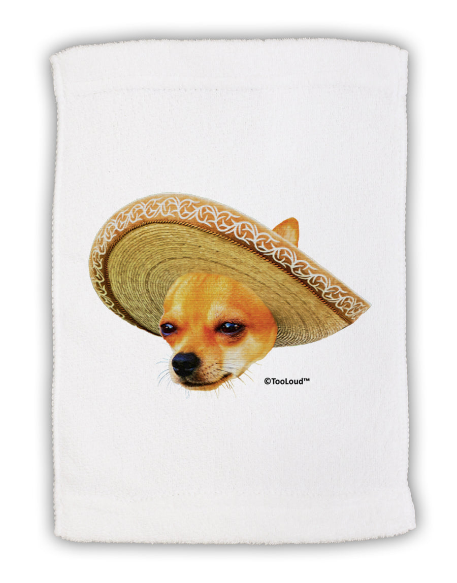 Chihuahua Dog with Sombrero - Patchwork Design Micro Terry Sport Towel 11 x 18 Inch by TooLoud-Sport Towel-TooLoud-White-Davson Sales