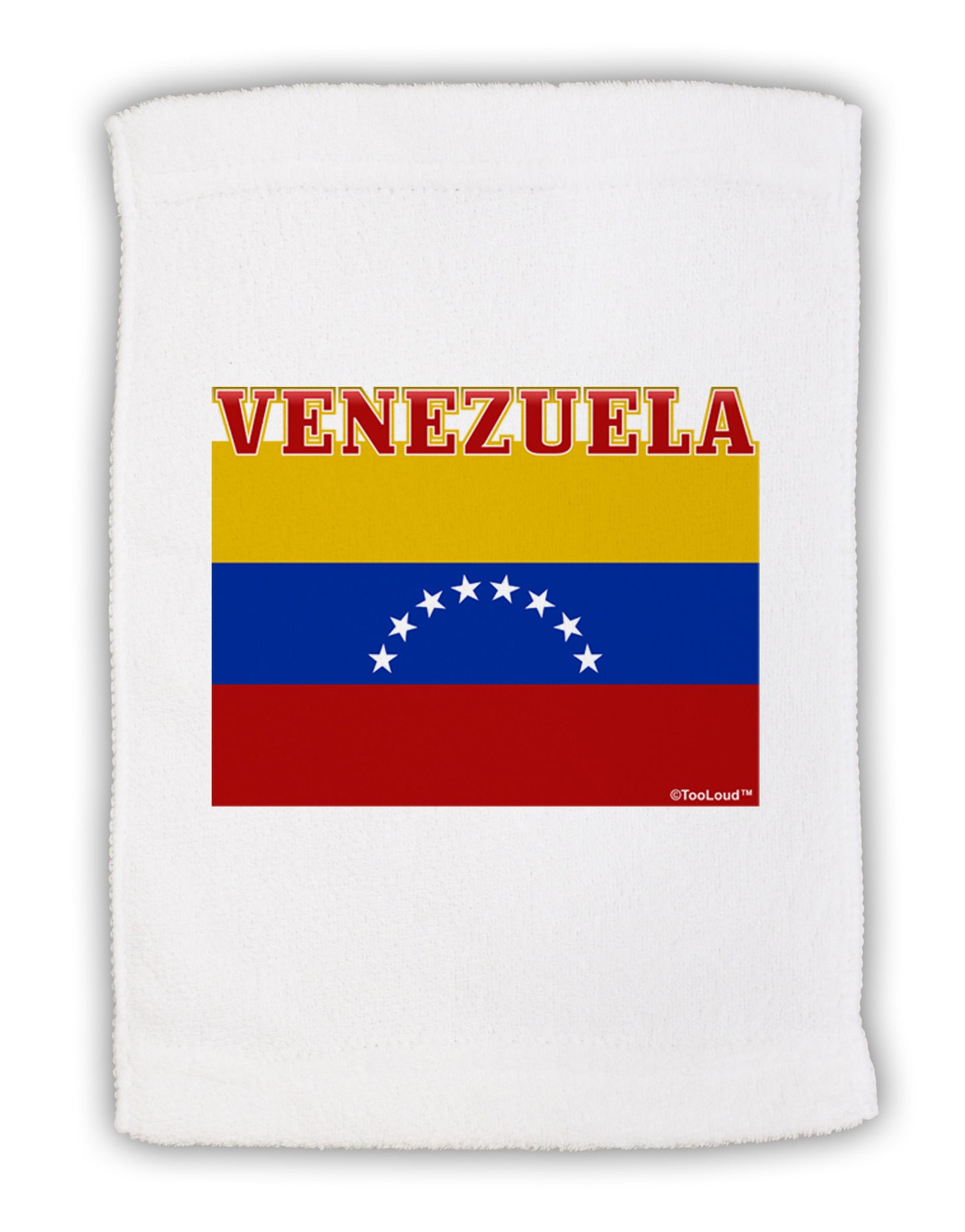 TooLoud Venezuela Flag Micro Terry Sport Towel 11 x 18 inches-TooLoud-White-Davson Sales