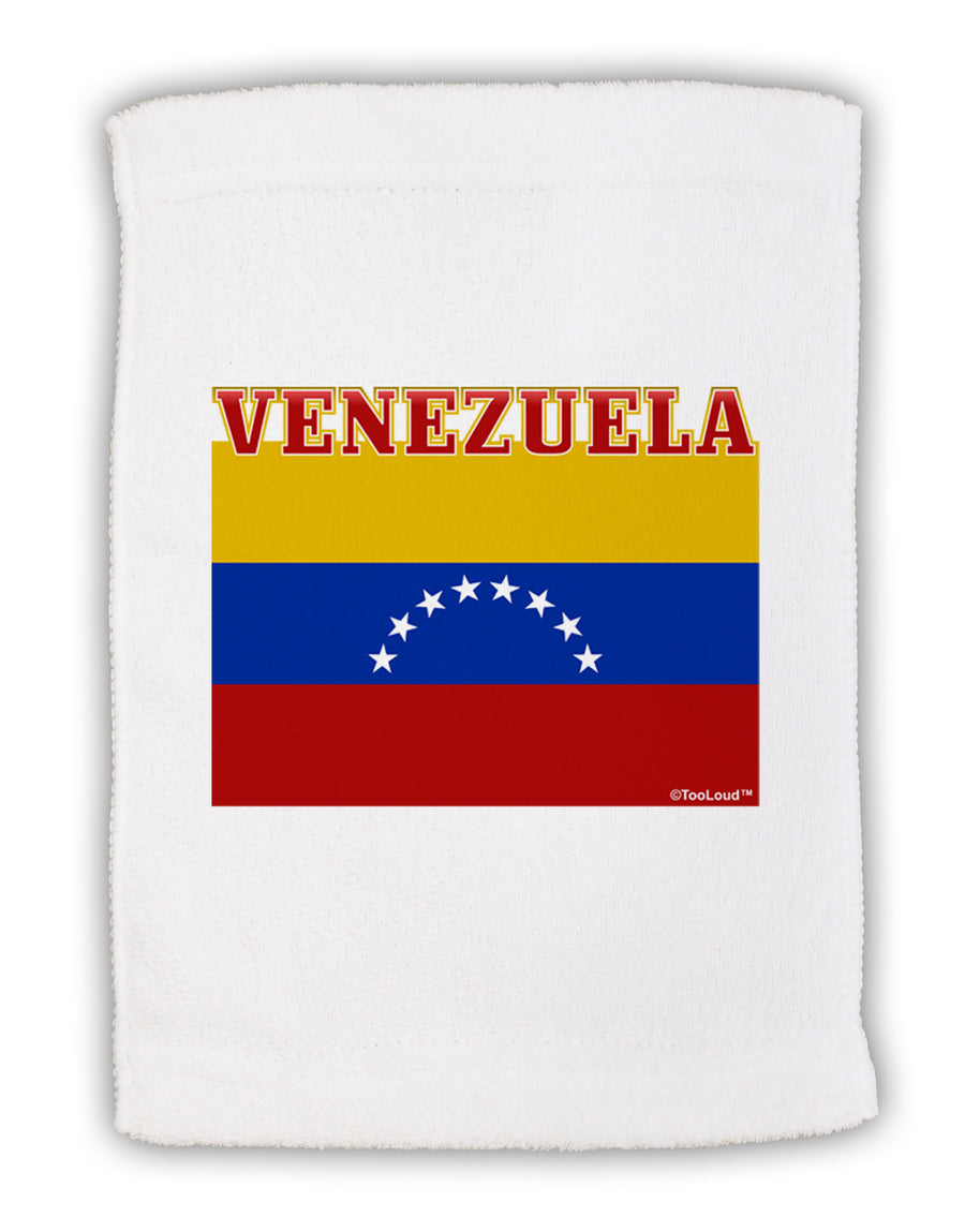 TooLoud Venezuela Flag Micro Terry Sport Towel 11 x 18 inches-TooLoud-White-Davson Sales