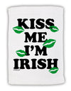 Kiss Me I'm Irish - Green Kisses Micro Terry Sport Towel 11 x 18 Inch by TooLoud-Sport Towel-TooLoud-White-Davson Sales