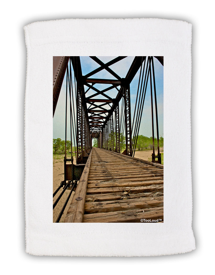 Colorado Landscape Bridge Micro Terry Sport Towel 11 x 18 inches-TooLoud-White-Davson Sales