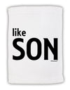 Matching Like Father Like Son Design - Like Son Micro Terry Sport Towel 15 X 22 inches by TooLoud-Sport Towel-TooLoud-White-Davson Sales