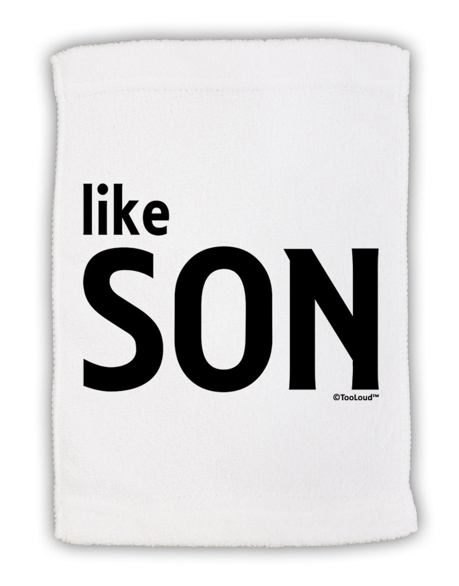 Matching Like Father Like Son Design - Like Son Micro Terry Sport Towel 15 X 22 inches by TooLoud-Sport Towel-TooLoud-White-Davson Sales