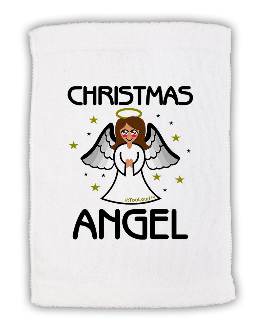 Christmas Angel Micro Terry Sport Towel 11 x 18 inches-Sport Towel-TooLoud-White-Davson Sales