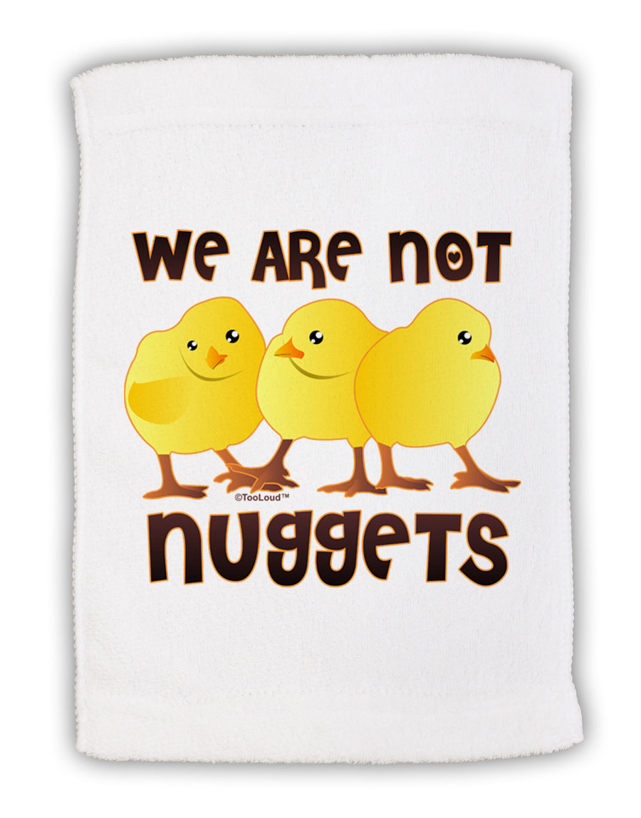 TooLoud We Are Not Nuggets Micro Terry Sport Towel 15 X 22 inches-Sport Towel-TooLoud-White-Davson Sales