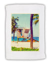 Lifeguard Station Watercolor Micro Terry Sport Towel 11 x 18 inches-TooLoud-White-Davson Sales