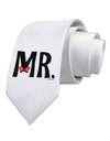 Matching Mr and Mrs Design - Mr Bow Tie Printed White Necktie by TooLoud-Necktie-TooLoud-White-One-Size-Davson Sales