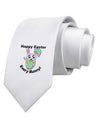 Happy Easter Every Bunny Printed White Necktie by TooLoud