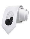 White And Black Inverted Skulls Printed White Necktie by TooLoud-Necktie-TooLoud-White-One-Size-Davson Sales