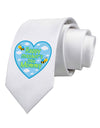 Happy Mother's Day Mommy - Blue Printed White Necktie by TooLoud-Necktie-TooLoud-White-One-Size-Davson Sales