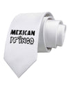 Mexican Prince - Cinco de Mayo Printed White Necktie by TooLoud
