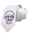 TooLoud No one can hurt me without my permission Ghandi Printed White Neck Tie-Necktie-TooLoud-White-One-Size-Fits-Most-Davson Sales