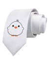 Cute Little Chick - White Printed White Necktie by TooLoud-Necktie-TooLoud-White-One-Size-Davson Sales