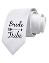 TooLoud Bride Tribe Printed White Neck Tie-Necktie-TooLoud-White-One-Size-Fits-Most-Davson Sales