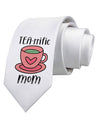 TEA-RRIFIC  Mom Printed White Neck Tie Tooloud