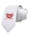 Bite your neck Printed White Necktie