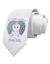 Personalized My First Christmas Snowbaby Girl Printed White Necktie-Necktie-TooLoud-White-One-Size-Davson Sales