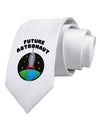 Future Astronaut Color Printed White Necktie-Necktie-TooLoud-White-One-Size-Davson Sales