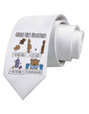 Corona Virus Precautions Printed White Neck Tie-Necktie-TooLoud-White-One-Size-Fits-Most-Davson Sales