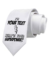 Personalized I'm -Customizable- What's Your Superpower Printed White Necktie-Necktie-TooLoud-White-One-Size-Davson Sales