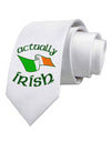 Actually Irish Printed White Necktie