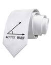 Acute Baby Printed White Necktie