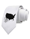 American Roots Design Printed White Necktie by TooLoud-Necktie-TooLoud-White-One-Size-Davson Sales