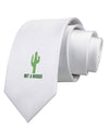 TooLoud Not a Hugger Printed White Neck Tie-Necktie-TooLoud-White-One-Size-Fits-Most-Davson Sales