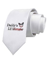Daddys Lil Monster Printed White Necktie-Necktie-TooLoud-White-One-Size-Davson Sales