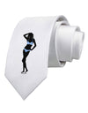 Stripes Bikini Shadow Printed White Necktie by TooLoud-Necktie-TooLoud-White-One-Size-Davson Sales