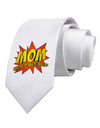 Mom Master Of Multi-tasking Printed White Necktie