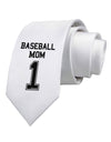 Baseball Mom Jersey Printed White Necktie-Necktie-TooLoud-White-One-Size-Davson Sales