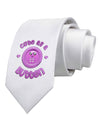 Cute As A Button Smiley Face Printed White Necktie-Necktie-TooLoud-White-One-Size-Davson Sales