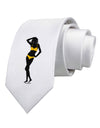 Polka Dot Bikini Shadow Printed White Necktie by TooLoud-Necktie-TooLoud-White-One-Size-Davson Sales