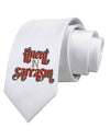 Fluent in Sarcasm Printed White Neck Tie-Necktie-TooLoud-White-One-Size-Fits-Most-Davson Sales