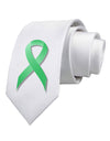 Celiac Disease Awareness Ribbon - Light Green Printed White Necktie-Necktie-TooLoud-White-One-Size-Davson Sales