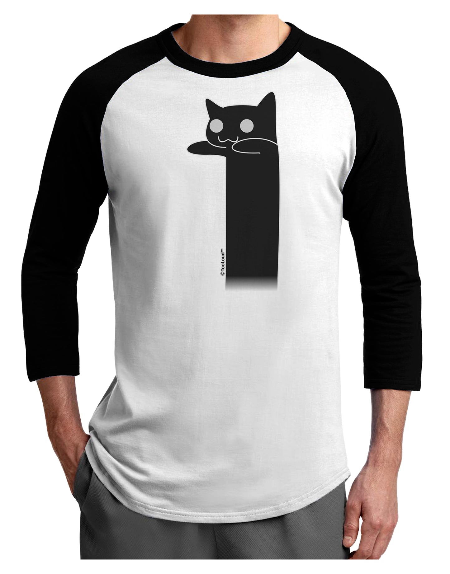 Tacgnol - Internet Humor Adult Raglan Shirt by TooLoud-TooLoud-White-Black-X-Small-Davson Sales