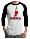 Seventy-Five Percent Mexican Adult Raglan Shirt