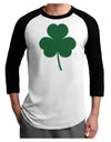 Traditional Irish Shamrock Adult Raglan Shirt-Raglan Shirt-TooLoud-White-Black-X-Small-Davson Sales